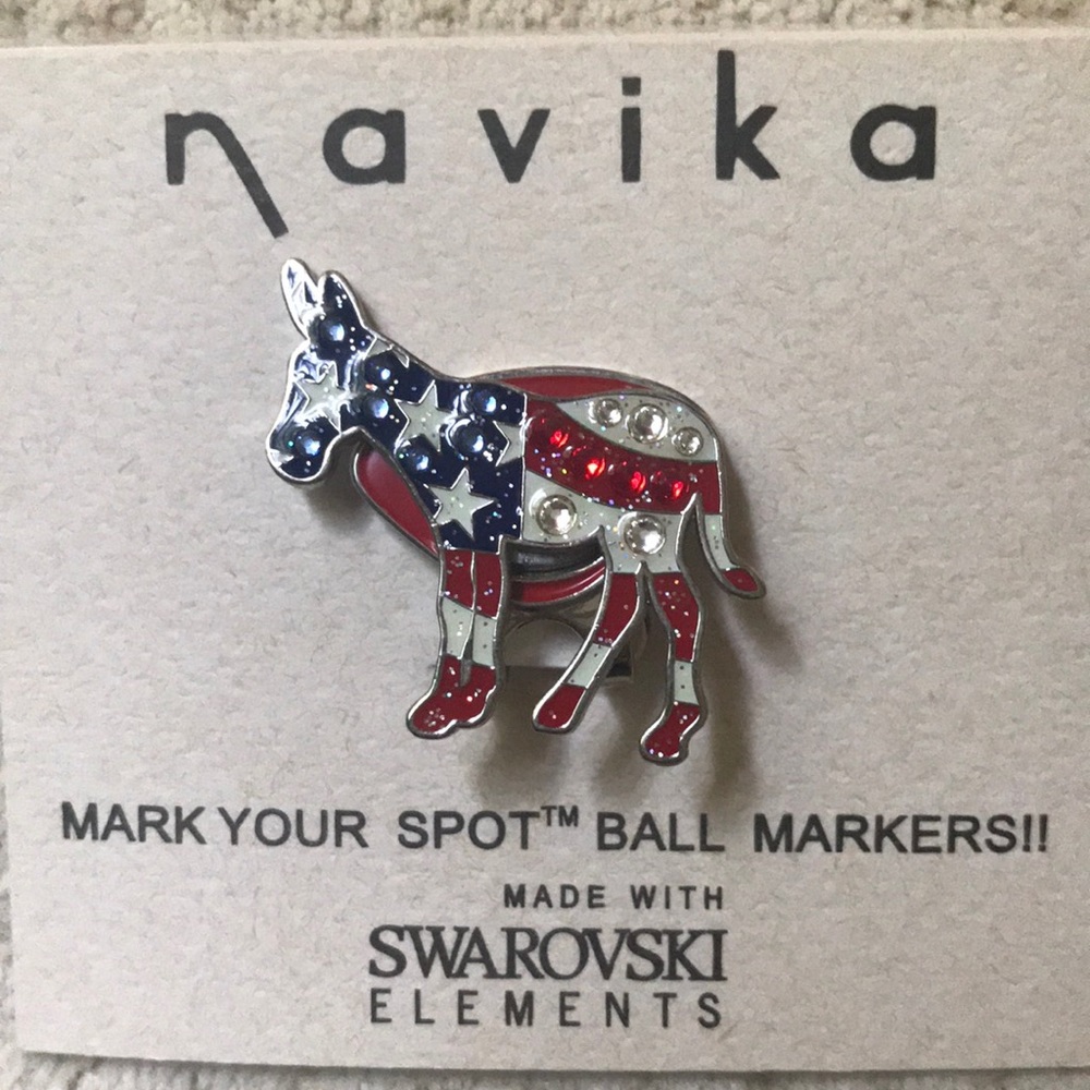 ⭐️NWT Navika Democratic “Donkey” golf ball marker